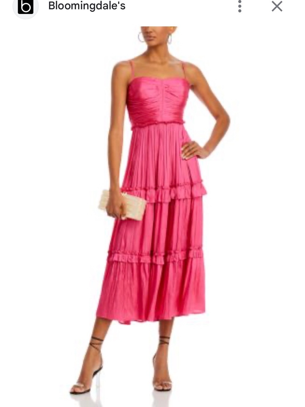 Bloomingdale's AQUA BRAND  Tiered Midi Dress